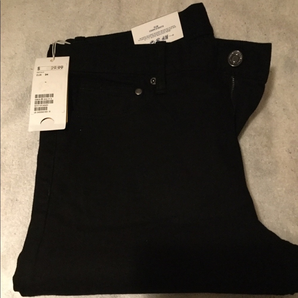 Men’s H&M Slim Coupe Black Denim